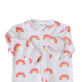 Mama Yoyo İnterlok Gökkuşağı Desenli %100 Organik Pamuk Tulum